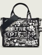 Marc Jacobs Cufăr The Punk Scribble Canvas Small Tote Bag