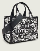 Marc Jacobs Cufăr The Punk Scribble Canvas Small Tote Bag