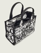 Marc Jacobs Cufăr The Punk Scribble Canvas Small Tote Bag