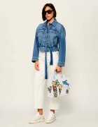 Marc Jacobs De blugi geantă shopper The Camp Patchwork Denim Medium Tote Bag