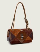 Marc Jacobs De piele geantă pe umăr The Suede Patchwork Mini Dual | piele întoarsă