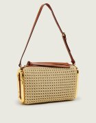 Marc Jacobs Geantă pe umăr Scene Small Shoulder Bag In Crochet cu adaos de piele
