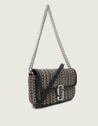 Marc Jacobs Geantă pe umăr THE MONOGRAM J MARC MINI cu adaos de piele