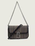 Marc Jacobs Geantă pe umăr THE MONOGRAM J MARC MINI cu adaos de piele
