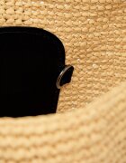 Marc Jacobs Geantă shopper + borsetă Babe Ttote In Wowen cu adaos de piele