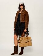 Marc Jacobs Geantă shopper Dakota | zamsz cu adaos de piele