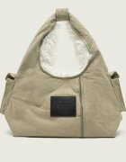 Marc Jacobs Hobo Sack Bag In Cargo Fur Canvas | shearling