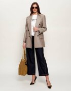 Marella De lână sacou MLLCERA | Loose fit cu adaos de mătase