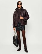 Marella SPORT Geacă de piele Mlllivrea | regular fit