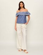 Max&Co Bluză LORETO | Relaxed fit | cu adaos de in