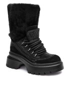 Michael Kors Căptușite botine cu platformă Shiloh cu adaos de piele