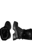 Michael Kors Căptușite botine cu platformă Shiloh cu adaos de piele