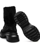 Michael Kors Căptușite botine cu platformă Shiloh cu adaos de piele