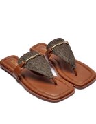 Michael Kors De piele flip flops Lena