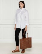 Michael Kors De piele geantă shopper + borsetă Eliza