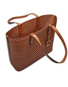 Michael Kors De piele geantă shopper + borsetă Eliza