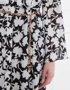Michael Kors Rochie cu cordon cu adaos de mătase