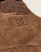 Milestone Geacă de piele bomber MSJoshua | regular fit cu adaos de lână