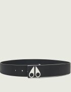 Moose Knuckles Curea de piele Logo Icon