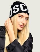Moschino Cu două fețe căciulă cu adaos de lână și cașmir