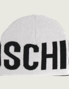 Moschino Cu două fețe căciulă cu adaos de lână și cașmir