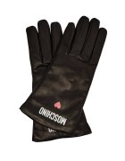 Moschino Mănuși de piele cu adaos de lână