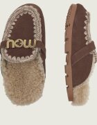 Mou Căptușite mules (încălțăminte) Winter Bio Slide | piele întoarsă | shearling