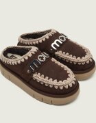 Mou Mules (încălțăminte) Bounce Clog cu adaos de lână | piele întoarsă