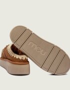 Mou Mules (încălțăminte) Bounce Clog cu adaos de lână | piele întoarsă