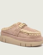 Mou Mules (încălțăminte) Bounce welt clog suede cu adaos de lână | piele întoarsă