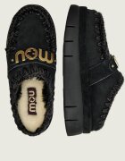 Mou Mules (încălțăminte) Bounce welt clog suede cu adaos de lână | piele întoarsă