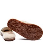 Mou Papuci de casă Full Eskimo Stitch cu adaos de lână | piele întoarsă