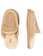Mou Papuci de casă Full Eskimo Stitch cu adaos de lână | piele întoarsă