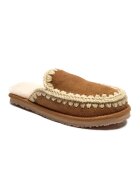 Mou Papuci de casă Full Eskimo Stitch cu adaos de lână | piele întoarsă