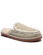 Mou Papuci de casă Full Eskimo Stitch cu adaos de lână | piele întoarsă