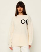 OFF-WHITE De lână pulover Bookish | Loose fit