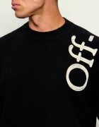 OFF-WHITE De lână pulover Vertical Bookish | Relaxed fit