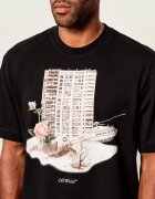 OFF-WHITE Tricou BUILDING SKATE | regular fit