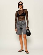 ONE TEASPOON De blugi bermude Le Cats | Loose fit | mid waist