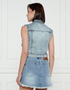 ONE TEASPOON De blugi vestă Acid Blue | Cropped Fit