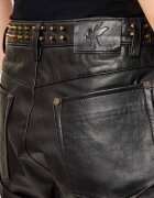 ONE TEASPOON De piele pantaloni scurți BANDITS | Relaxed fit | low waist