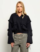 ONE TEASPOON Hanorac 2 în 1 Puff Power | Cropped Fit
