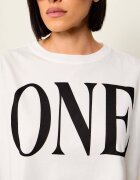 ONE TEASPOON Tricou One Logo Boxy Crop | Cropped Fit