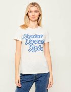 ONE TEASPOON Tricou RESIST REVOLT REBEL | Relaxed fit