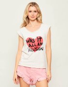 ONE TEASPOON Tricou WAS IT ALL AN ILLUSION | Relaxed fit