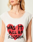 ONE TEASPOON Tricou WAS IT ALL AN ILLUSION | Relaxed fit