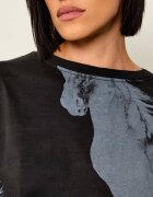 ONE TEASPOON Tricou Wild Horses | Cropped Fit