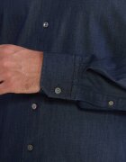 Oscar Jacobson Cămașă Cut Away Washed DENIM | Regular Fit