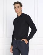 Oscar Jacobson de lână pulover ruben poloshirt l-s | slim fit