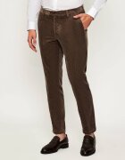 Oscar Jacobson Pantaloni Denz | Slim Fit | catifea reiată